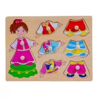 Układanki dla dzieci - Smily Play Układanka drewniana z uchwytami - ubranka - miniaturka - grafika 1