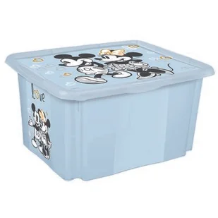 Pojemnik obrotowy z pokrywą karolina "mickey mouse" 24 l niebieski - Pudła i pojemniki do przechowywania - miniaturka - grafika 1