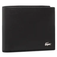 Portfele - Lacoste Duży Portfel Męski Small Billfold NH1115FG Black 000 - miniaturka - grafika 1
