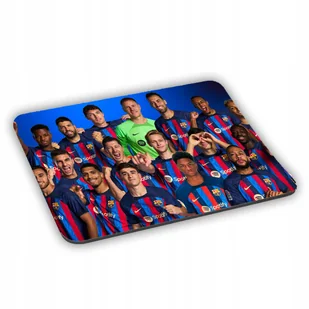 PODKŁADKA POD MYSZ Fc Barcelona Lewandowski + Imię - Podkładki pod mysz - miniaturka - grafika 1