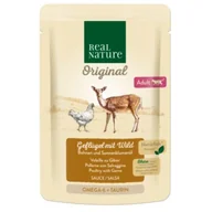 Mokra karma dla kotów - REAL NATURE Original Adult 12 x 85 g Drób z dziczyzną, w sosie - miniaturka - grafika 1