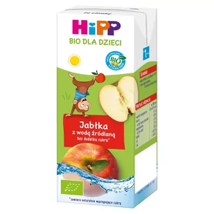 Hipp Napój Jabłka z wodą źródlaną BIO od 1 roku 200ml - Soki i herbatki dla dzieci - miniaturka - grafika 1