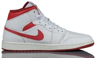 Buty sportowe męskie - Buty Męskie Sportowe Białe Air Jordan 1 Mid FJ3458-160 r. 47,5 - miniaturka - grafika 1