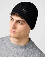 Czapki męskie - MESKA CZAPKA ZIMOWA WRANGLER EASY BEANIE BLACK 112372410 - Wrangler - miniaturka - grafika 1