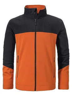 Schöffel Kurtka polarowa "Karif" w kolorze czarno-pomarańczowym - Odzież trekkingowa męska - miniaturka - grafika 1