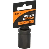 Klucze i nasadki - FASTER TOOLS Nasadka udarowa sześciokątna 1/2” 17 mm - miniaturka - grafika 1