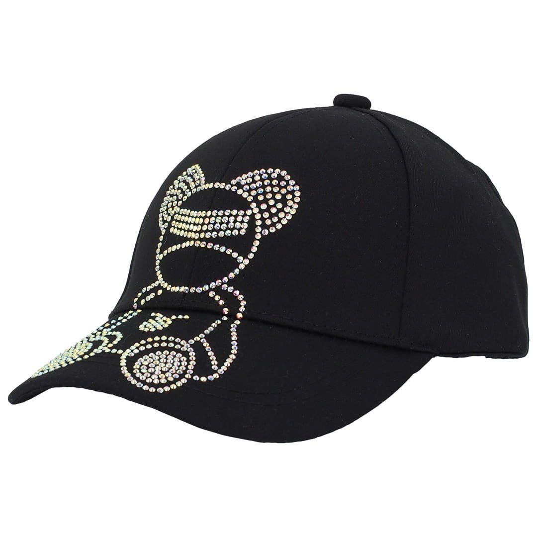 Czapka Z Daszkiem Dziecięca Miś Czarna