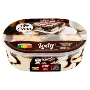 Carrefour Extra Lody o smaku wanilia-tiramisu 900 ml - Lody i desery lodowe - miniaturka - grafika 1