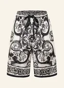 Spodenki damskie - Dolce & Gabbana Jedwabne Szorty schwarz - miniaturka - grafika 1