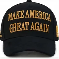 Czapki i chusty sportowe męskie - Czapka z daszkiem Make America Great Again Donald Trump czarna - miniaturka - grafika 1