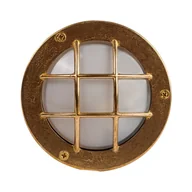Lampy ścienne - Kinkiet hermetyczny ALVERI G9 IP64 - mosiężny - miniaturka - grafika 1