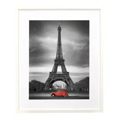 Ramki na zdjęcia - Rama na plakat zdjęcie 50x70 cm  z passe-partout 40x50 B2 biała BD art - miniaturka - grafika 1