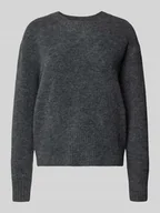 Swetry damskie - Sweter z dzianiny o kroju regular fit z dodatkiem wełny model ‘CECIL’ - miniaturka - grafika 1