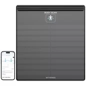Wagi łazienkowe - Withings Body Scan Czarny - miniaturka - grafika 1