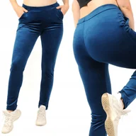 Dresy damskie - 4f Dresy damskie Spodnie dresowe Welurowe Morska Zieleń XL - miniaturka - grafika 1