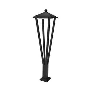 Italux Bons Lampa zewnętrzna stojąca OFL-22474-L-BK Czarny piaskowany - Lampy ogrodowe - miniaturka - grafika 1