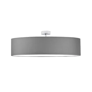 Minimalistyczny plafon w stylu skandynawskim GRENADA fi - 80 cm - kolor szary stalowy - Lampy sufitowe - miniaturka - grafika 1