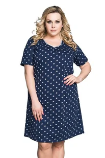 Koszula nocna Bohunka niebieska w stokrotki M - Bielizna nocna - miniaturka - grafika 1