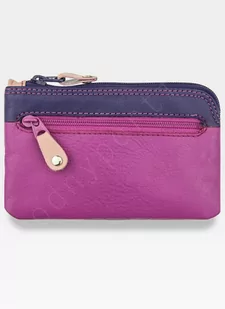 Skórzane Damskie Etui Na Klucze Visconti - Jagoda Multi - Etui na klucze - miniaturka - grafika 1