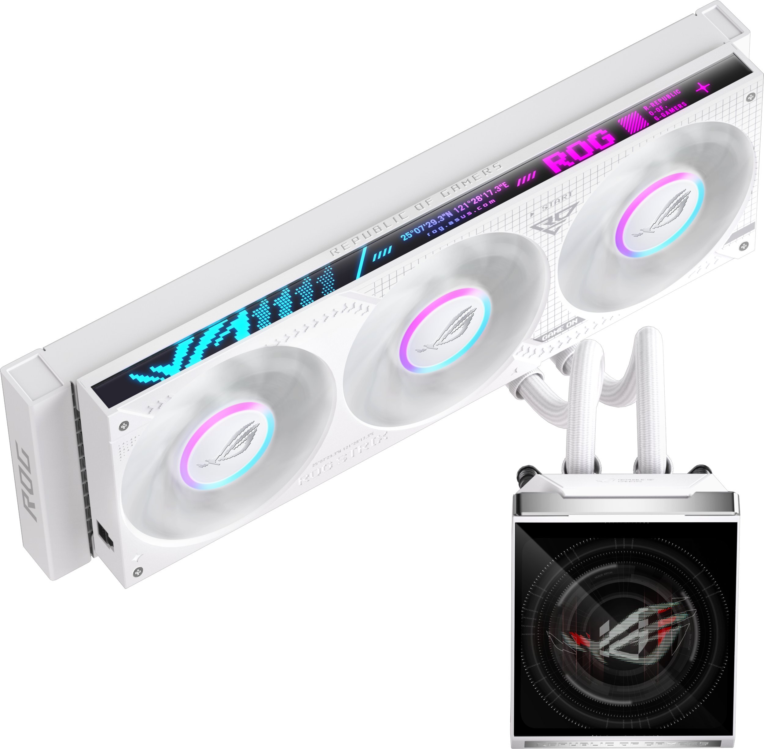 Chłodzenie wodne Asus ROG STRIX SLC IV 360 ARGB LCD white 90RC01S2-B0EAY0