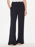 Spodnie sportowe damskie - Tommy Hilfiger Spodnie dresowe UW0UW05195 Granatowy Relaxed Fit - miniaturka - grafika 1