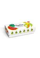 Skarpetki damskie - Happy Socks 3-Pack Kids Fruit Socks Gift Set, kolorowe i zabawne, skarpety dla dzieci, wielokolorowe (0-12 miesiące) - miniaturka - grafika 1