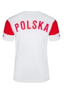 Koszulki sportowe męskie - Koszulka męska w serek (karo) z nadrukiem Polska Polski dla kibica M - miniaturka - grafika 1