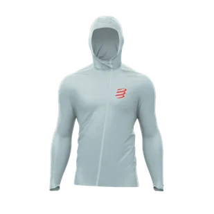 COMPRESSPORT Kurtka biegowa HURRICANE WATERPOOF 10/10 JACKET grey dawn - Kurtki męskie - miniaturka - grafika 1