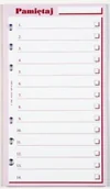 Kalendarze - Wkład do organizera B6 Pamiętaj Antra - miniaturka - grafika 1