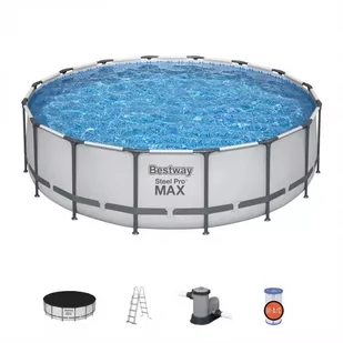 Bestway Basen stelażowy 5612Z 488x122 cm 131232 - Akcesoria do basenów - miniaturka - grafika 7