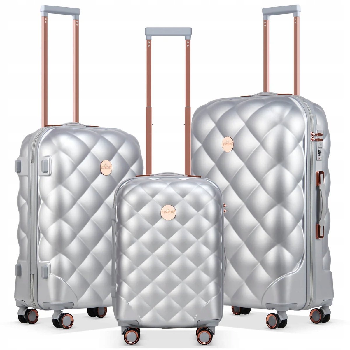 Homelux Walizka twarda zestaw ABS HL-996SV3S 90 l