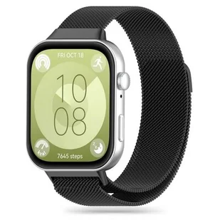 Pasek TECH-PROTECT MilaneseBand do Huawei Watch Fit 3 Czarny - Akcesoria do smartwatchy - miniaturka - grafika 1