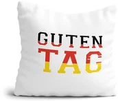 Gadżety dla niej i dla niego - Poduszka na Dzień Nauczyciela - Guten Tag język niemiecki - miniaturka - grafika 1