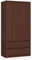 Szafy - Klasyczna szafa na ubrania wenge S9-G58 - miniaturka - grafika 1