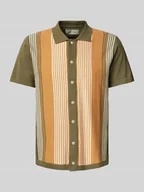 Koszule męskie - Koszula casualowa o kroju regular fit z kołnierzykiem polo model ‘ALBUS’ - miniaturka - grafika 1