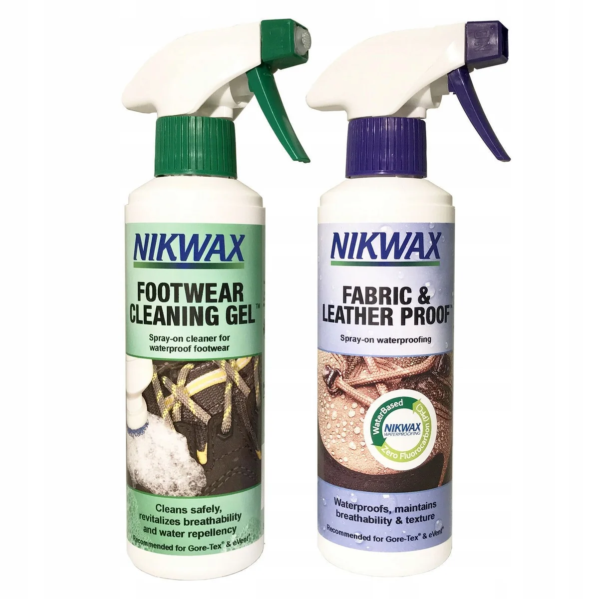 Nikwax Żel Czyszczący Do Obuwia Materiałowego i Skórzanego+Ipregnat 2x300ml / Nikwax
