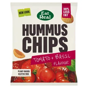 Eat Real Chrupki z ciecierzycy o smaku pomidora i bazylii 45 g - Chrupki - miniaturka - grafika 1