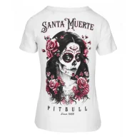 Odzież taktyczna i umundurowanie - PITBULL KOSZULKA damska 190 Regular Series Santa Muerte Rose '25 - Biała(36) - miniaturka - grafika 1