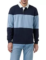 Bluzy męskie - Pierre Cardin Męska bluza polo Rugby, Faded Denim, XXL, Faded Denim, XXL - miniaturka - grafika 1