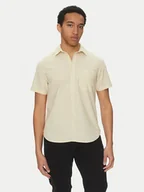Koszule męskie - Blend Koszula 20718401 Beżowy Regular Fit - miniaturka - grafika 1