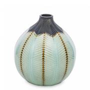 Wazony i flakony - Art Pol Wazon ceramiczny 15 x 13,5 x 13,5 cm (jasny niebieski) - miniaturka - grafika 1