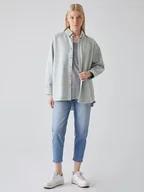 Bluzki damskie - LTB Koszula w kolorze turkusowym - miniaturka - grafika 1