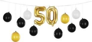 Girlanda balonowa 3w1 50 urodziny 260x32cm - Dekoracje sali - miniaturka - grafika 1