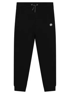 Spodnie i spodenki dla dziewczynek - MICHAEL KORS KIDS Spodnie dresowe R14140 S Czarny Regular Fit - grafika 1