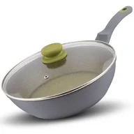 Patelnie - LAMART LT1196 Patelnia 28 cm z pokrywką OLIVE 42003742 - miniaturka - grafika 1