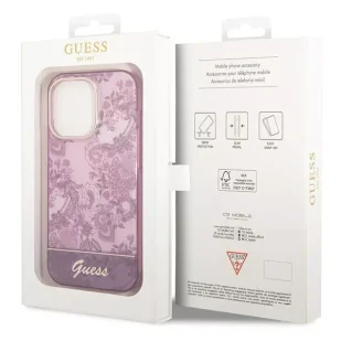 Guess Etui GUHCP14XHGPLHF do Apple iPhone 14 Pro Max 6,7" fuksja/fuschia hardcase Porcelain Collection - Etui i futerały do telefonów - miniaturka - grafika 8