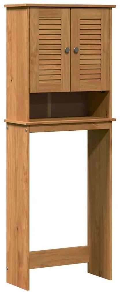 Szafka toaletowa z półką miodowy brąz 60 x 27 x 161 cm