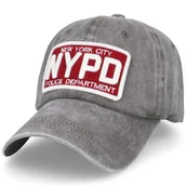 Czapki i chusty sportowe męskie - Czapka Nypd Gray Unisex Z Regulowanym Zapięciem - miniaturka - grafika 1