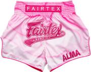 Spodnie sportowe męskie - Fairtex Spodenki Tajskie Muay Thai BS1914 Pink - miniaturka - grafika 1