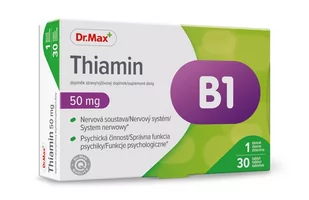 Dr.Max,  Suplement diety Witamina B₁ tiamina, 30 tabl. - Witaminy i minerały - miniaturka - grafika 1
